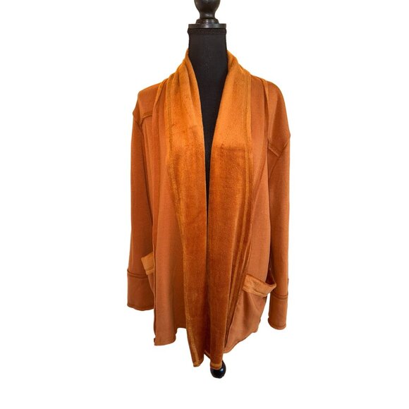 Women's Velvet Cardigan Jacket Shawl Collar Open Front Vintage Office Blazer Jac - Picture 4 of 11